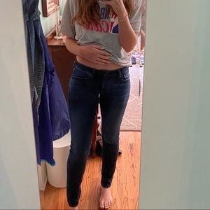 American Eagle Dark Wash Jeans Size 8 X-Long